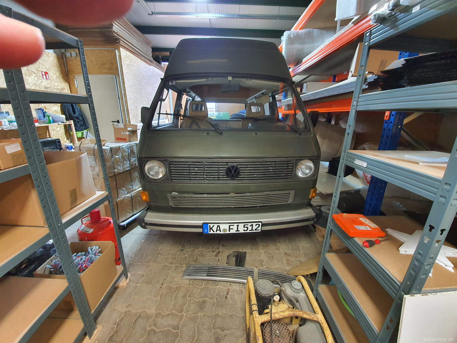 Erster Test mit schwarzem Grill